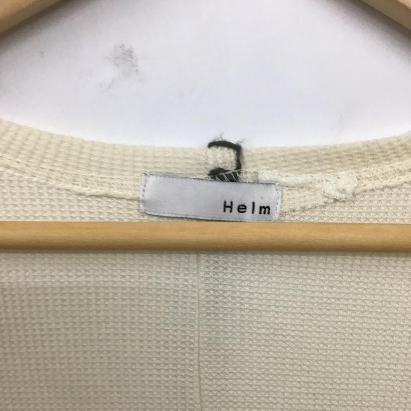 古着 USED カーディガン 長袖 Helm ロングカーディガン M 無地 白 / ホワイト /  レディース USED 古着 中古 10120152