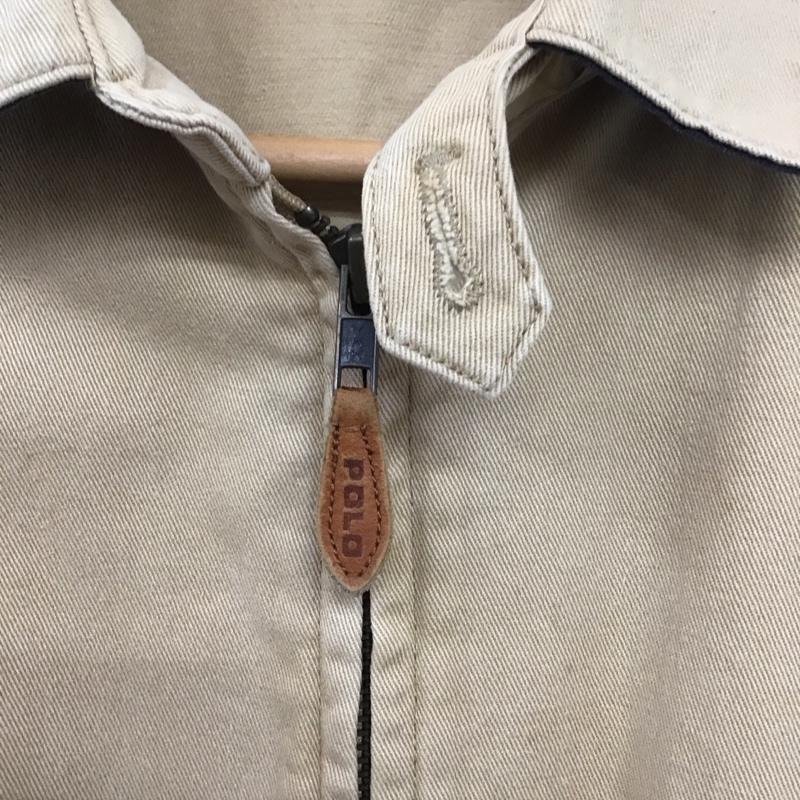ポロバイラルフローレン Polo by RALPH LAUREN ジャケット、上着 ジャケット、ブレザー ジップアップジャケット アウター 古着 カラージャケット S ロゴ、文字 ベージュ / ベージュ /  メンズ USED 古着 中古 10134565