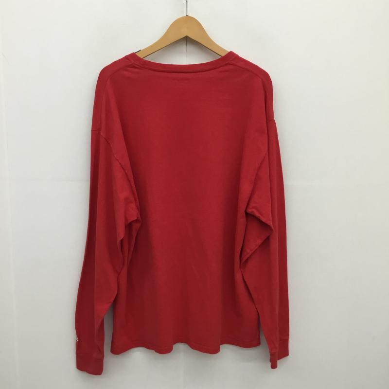 チャンピオン Champion Tシャツ 長袖 Champion 長袖Tシャツ XL プリント 赤 / レッド /  メンズ USED 古着 中古 10129897