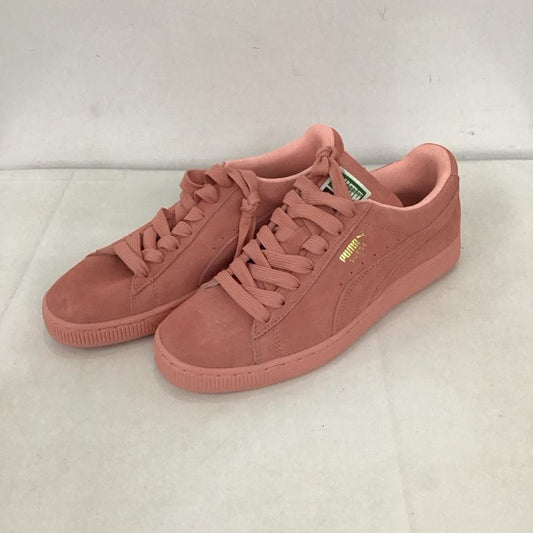 プーマ PUMA スニーカー スニーカー 355462 12 CLASSIC スエード 25cm 25.0cm ロゴ、文字 桃 / ピンク /  レディース USED 古着 中古 10123372