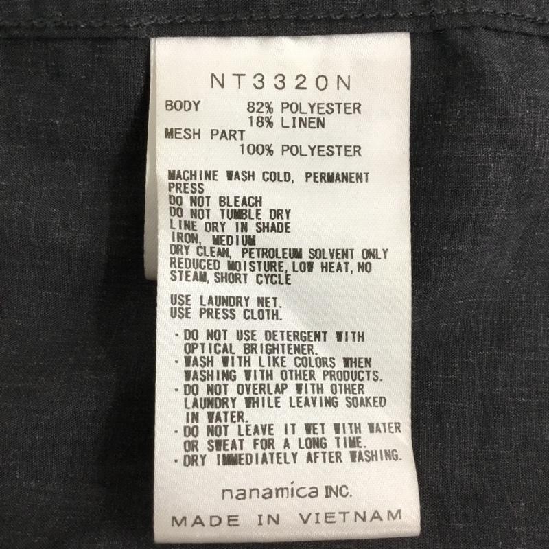 ザノースフェイス THE NORTH FACE シャツ、ブラウス 半袖 nt3320n Polyester Linen Field H/S Shirt M 無地 黒 / ブラック /  メンズ USED 古着 中古 10119859