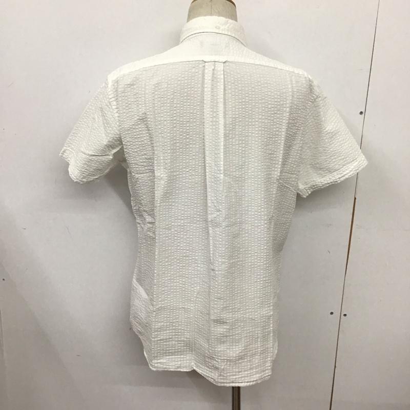 ランズエンド LAND S END シャツ、ブラウス 半袖 L 無地 白 / ホワイト /  メンズ USED 古着 中古 10128311