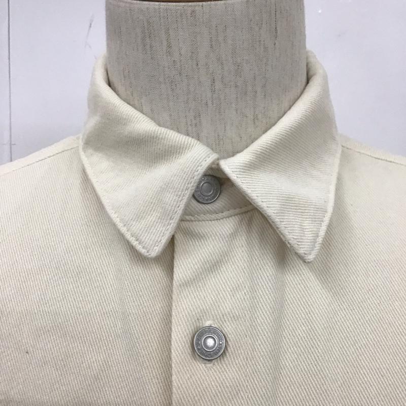 ザラ ZARA シャツ、ブラウス 長袖 長袖シャツ カラーシャツ プリントシャツカットソー アウター S プリント オフホワイト / オフホワイト /  メンズ USED 古着 中古 10107232
