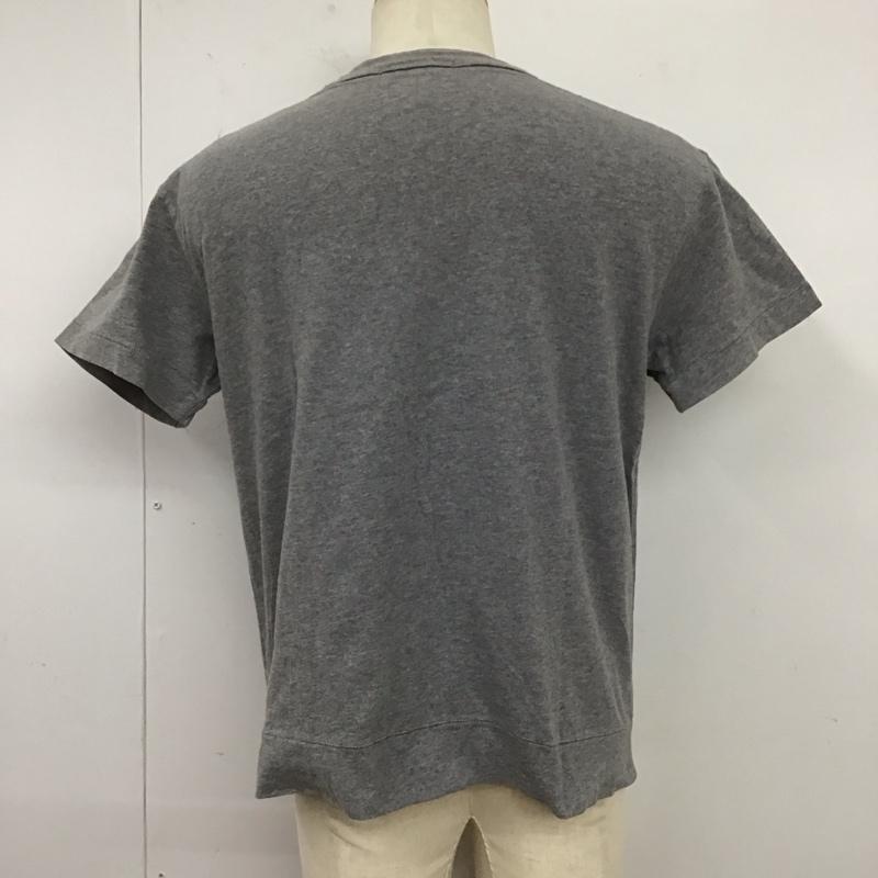 ヤマネ YAMANE Tシャツ 半袖 半袖カットソー クルーネックカットソー プリントTシャツ 40 ロゴ、文字 灰 / グレー /  メンズ USED 古着 中古 10125739