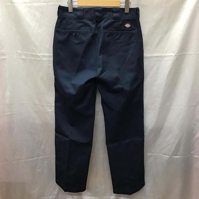 ディッキーズ Dickies パンツ ワークパンツ、ペインターパンツ ワークパンツ カジュアルパンツ ワイドパンツ センタータックパンツ 32インチ 無地 紺 / ネイビー /  メンズ USED 古着 中古 10110987
