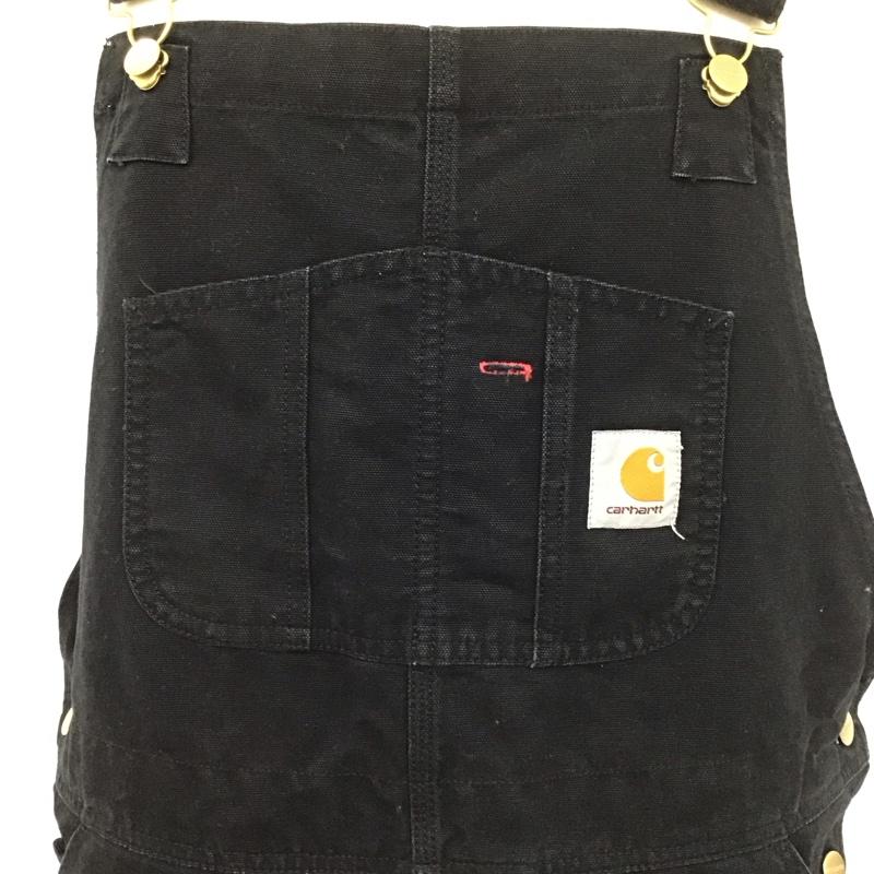 カーハート Carhartt サロペット・オーバーオール サロペット、オーバーオール I026462 BIB OVERALL 36×32 ロゴ、文字 黒 / ブラック /  レディース USED 古着 中古 10112924