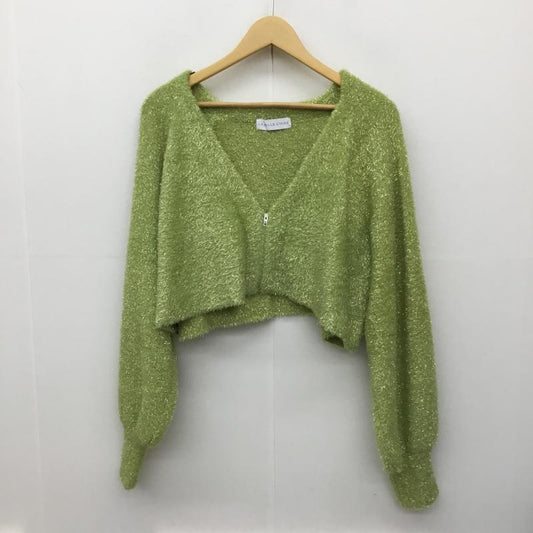 ＵＳフルギ US古着 カーディガン 長袖 FREE 無地 薄緑 / ライトグリーン /  レディース USED 古着 中古 10137718