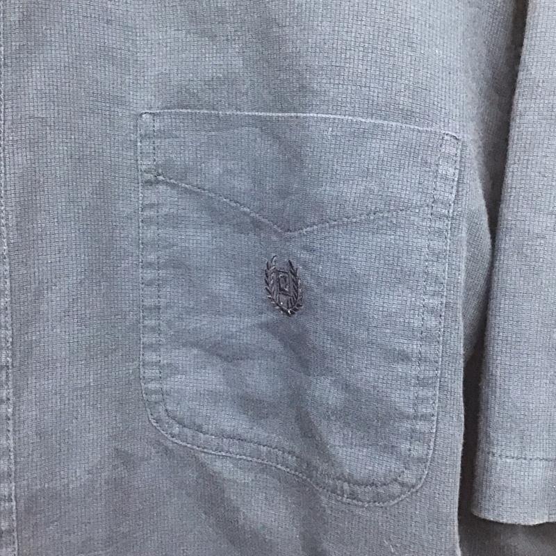 チャップス CHAPS シャツ、ブラウス 半袖 半袖シャツ 無地シャツ ボタンダウンシャツ XL 無地 紺 / ネイビー /  メンズ USED 古着 中古 10141906