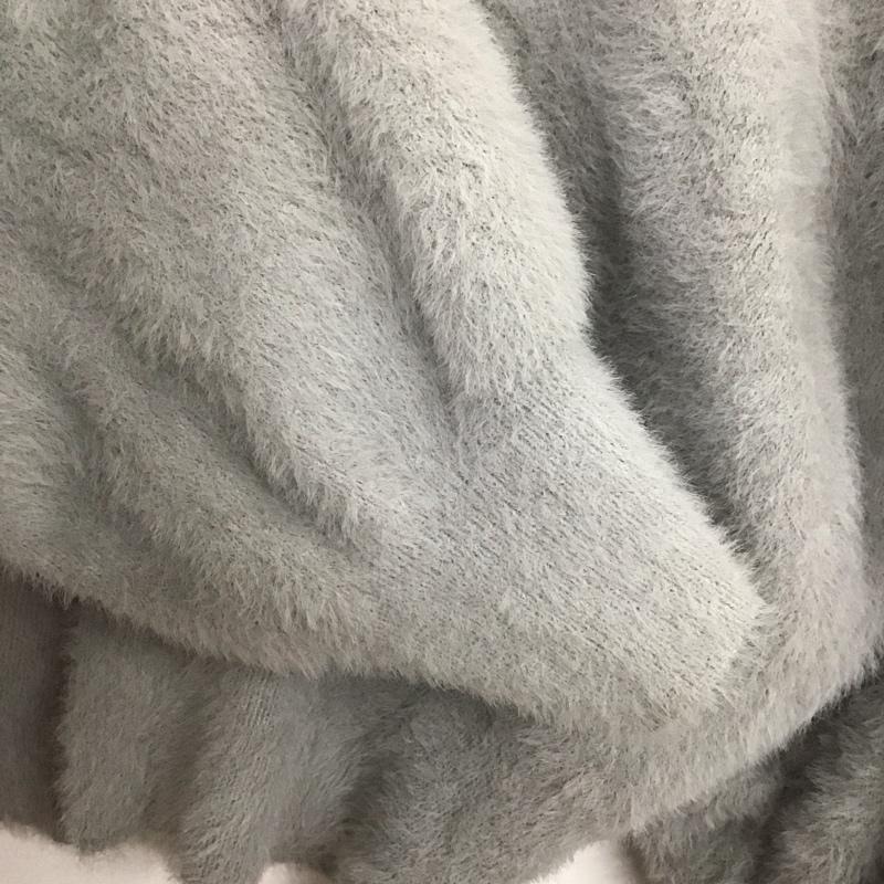 ココ ディール COCO DEAL カーディガン 長袖 72633246 ショートフェザーニットガウン タグ付き 2 無地 灰 / グレー /  レディース USED 古着 中古 10146400