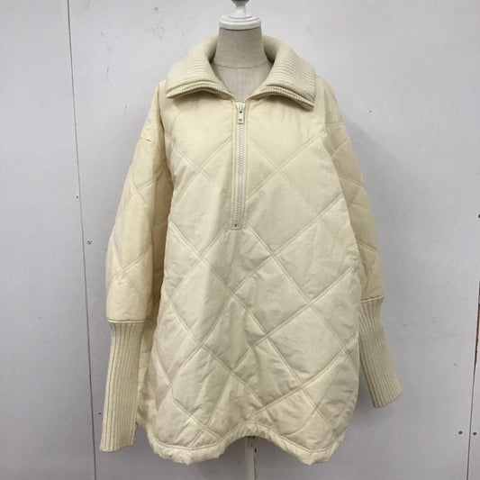 スライ SLY カットソー 長袖 030fay30-4140 QUILTINGNYLONSTANDトップス 長袖カットソー キルティングカットソー FREE 無地 オフホワイト / オフホワイト /  レディース USED 古着 中古 10110226