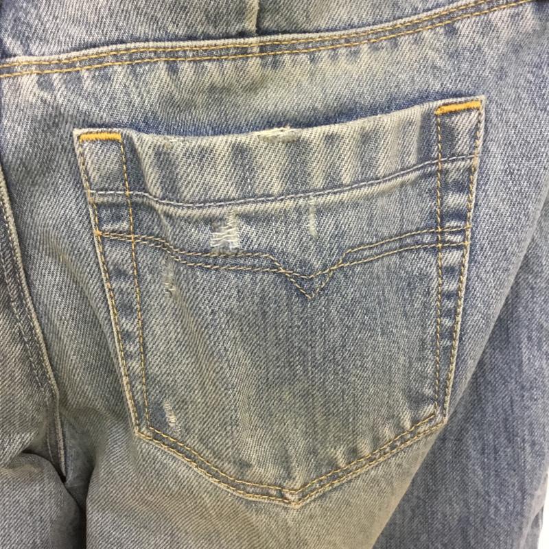 ディーゼル DIESEL パンツ デニム、ジーンズ FLAIRLEGG 0888Z ワイドパンツ W24L32 無地 青 / ブルー /  レディース USED 古着 中古 10099567
