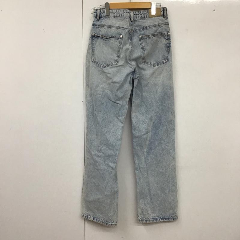 ザラ ZARA パンツ デニム、ジーンズ デニムパンツ ワイドパンツ カジュアルパンツ 38インチ 無地 インディゴ / インディゴ /  レディース USED 古着 中古 10128757