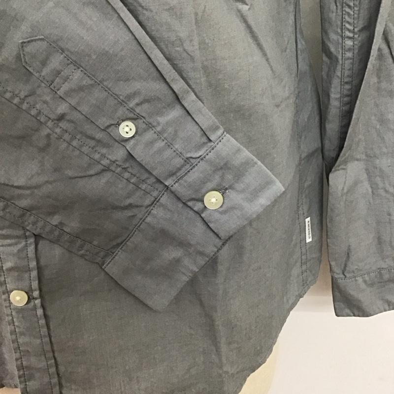 アール・ニューボールド R.NEWBOLD シャツ、ブラウス 長袖 胸ポケット XL ワンポイント 灰 / グレー /  メンズ USED 古着 中古 10118111