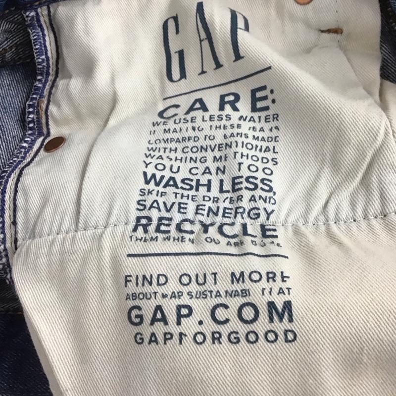 ギャップ GAP パンツ デニム、ジーンズ デニムパンツ ワイドパンツ カジュアルパンツ ストレッチパンツ 28インチ ダメージ加工 インディゴ / インディゴ /  メンズ USED 古着 中古 10148040