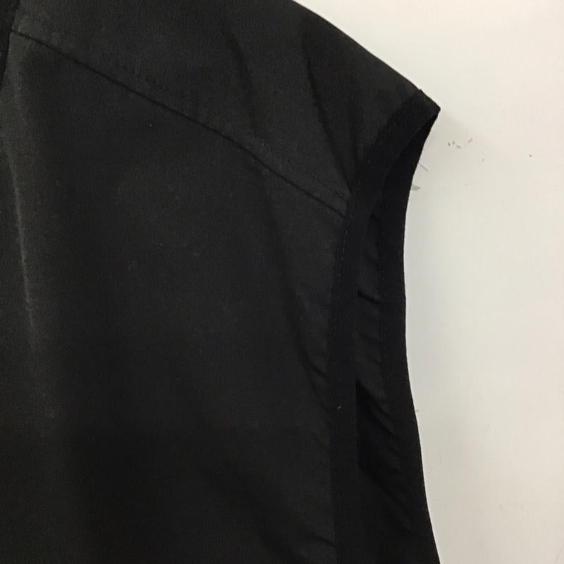 ザラ ZARA ベスト ベスト ジップアップベスト ノースリーブカットソー アウター XL 無地 黒 / ブラック /  メンズ USED 古着 中古 10137634
