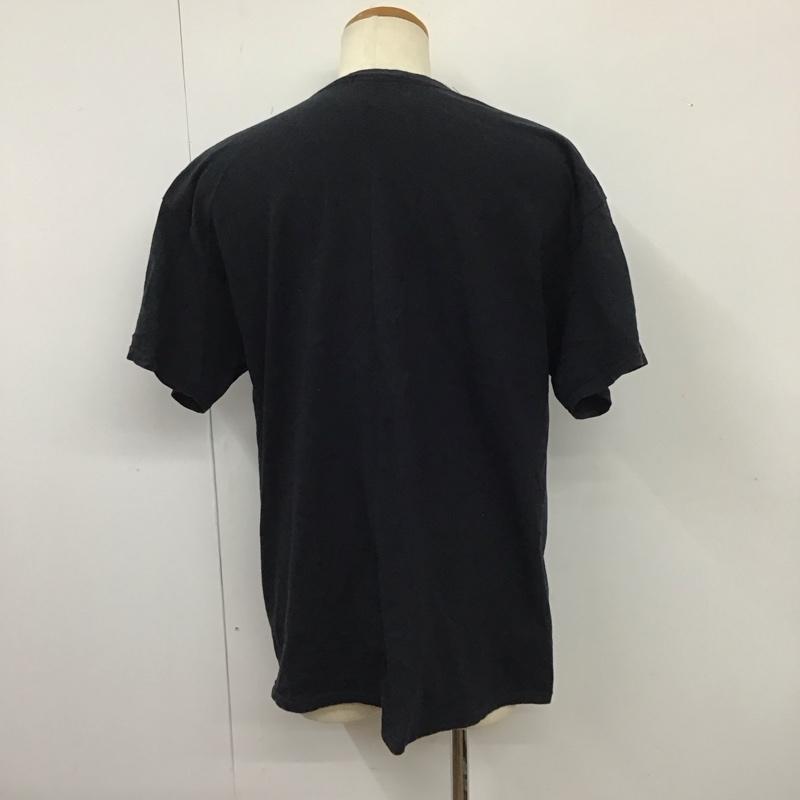 フラグスタフ FLAGSTUFF Tシャツ 半袖 半袖カットソー プリントTシャツ クルーネックカットソー プリント 黒 / ブラック /  メンズ USED 古着 中古 10115613