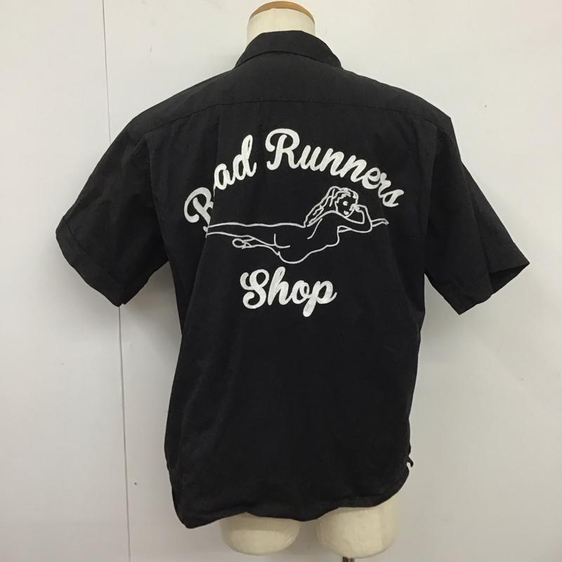 バッカーズ Backers シャツ、ブラウス 半袖 半袖シャツ 刺繍シャツ ポケットシャツ M ロゴ、文字 黒 / ブラック /  メンズ USED 古着 中古 10125779