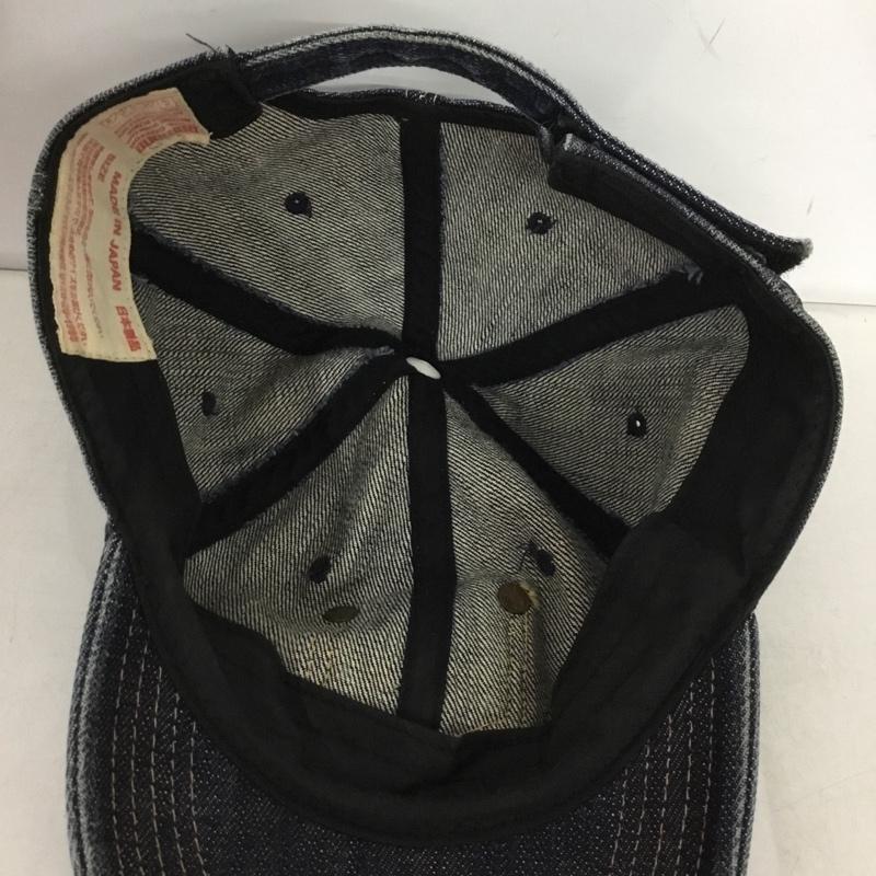 エヴィス EVISU 帽子 キャップ デニムキャップ ポケット ワンポイント 青 / ブルー /  メンズ USED 古着 中古 10148870