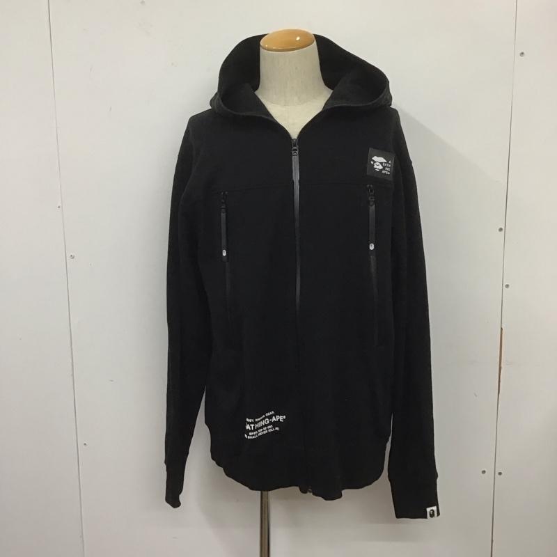 アベイシングエイプ A BATHING APE パーカー 長袖 001ZPD701003X シャーク フルジップ スリーブロゴ 2XL ロゴ、文字 黒 / ブラック /  メンズ USED 古着 中古 10107422