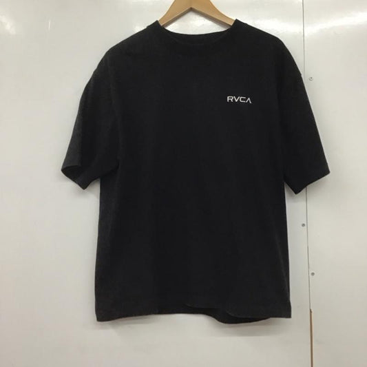 ルーカ RVCA Tシャツ 半袖 BB041-266 クルーネック バックプリント S ロゴ、文字 黒 / ブラック /  メンズ USED 古着 中古 10144079