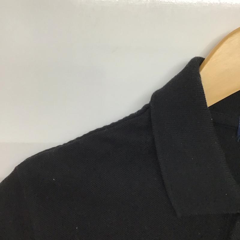 ポロラルフローレン POLO RALPH LAUREN ポロシャツ 半袖 半袖ポロシャツ カラーシャツ 半袖カットソー L ロゴ、文字 黒 / ブラック /  メンズ USED 古着 中古 10147355