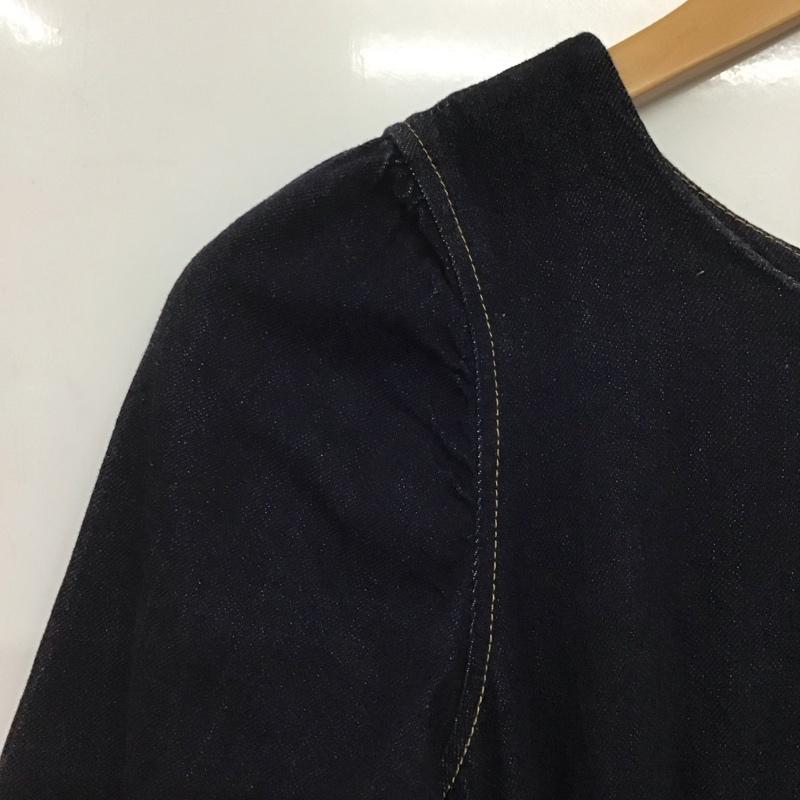 マウジー MOUSSY ワンピース ロングスカート 010DAG11-5610 PUFF SLEEVE DENIM DRESS デニム 長袖 1 無地 インディゴ / インディゴ /  レディース USED 古着 中古 10144431