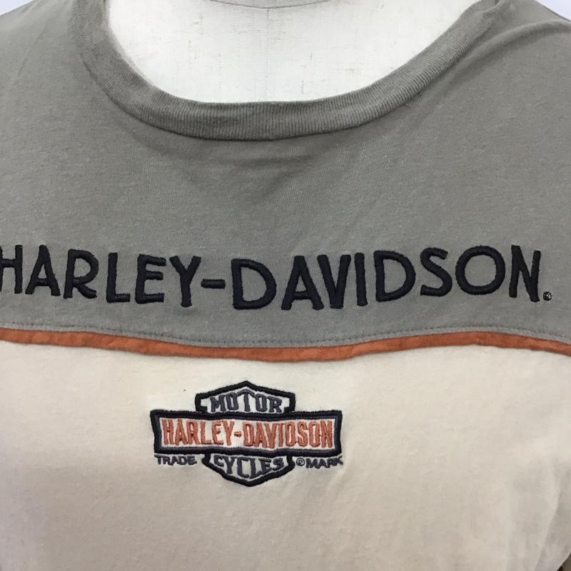ハーレーダビッドソン Harley-Davidson カットソー 長袖 長袖カットソー クルーネックカットソー ロングスリーブカットソー プリントTシャツ L ロゴ、文字 マルチカラー / マルチカラー /  メンズ USED 古着 中古 10122957