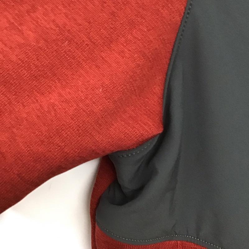 ザノースフェイス THE NORTH FACE ジャケット、上着 ジャケット、ブレザー ジップアップジャケット フリースジャケット アウター XL ロゴ、文字 灰 / グレー / X 赤 / レッド /  メンズ USED 古着 中古 10138879
