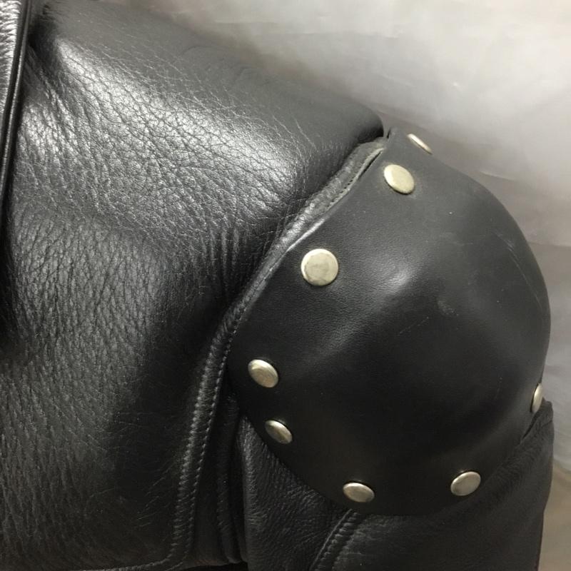 古着 USED ジャケット、上着 レザージャケット レザージャケット カジュアルジャケット ライダース ジップアップジャケット ヴィンテージ 古着 LL 無地 黒 / ブラック /  メンズ USED 古着 中古 10122401