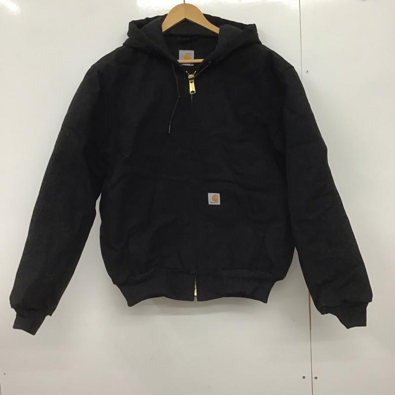 カーハート Carhartt ジャケット、上着 ジャンパー、ブルゾン ジップアップジャケット パーカージャケット アウター M ロゴ、文字 黒 / ブラック /  メンズ USED 古着 中古 10148005