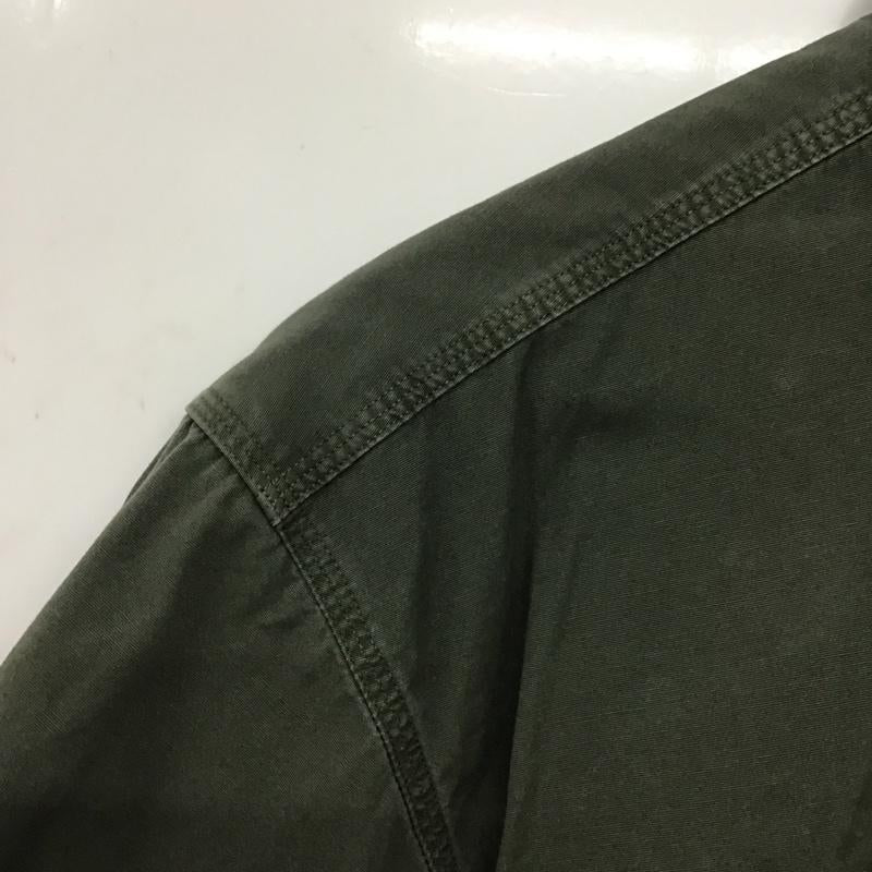 カーハート Carhartt シャツ、ブラウス 半袖 半袖シャツ 無地シャツ ポケットシャツ M ロゴ、文字 カーキ / カーキ /  メンズ USED 古着 中古 10146716