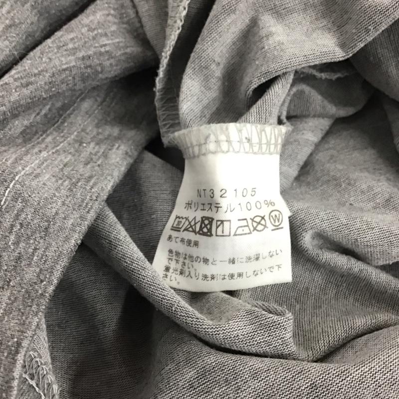 ザノースフェイス THE NORTH FACE Tシャツ 半袖 nt32105 Tシャツ 半袖カットソー プリントTシャツ M ロゴ、文字 灰 / グレー /  メンズ USED 古着 中古 10139553