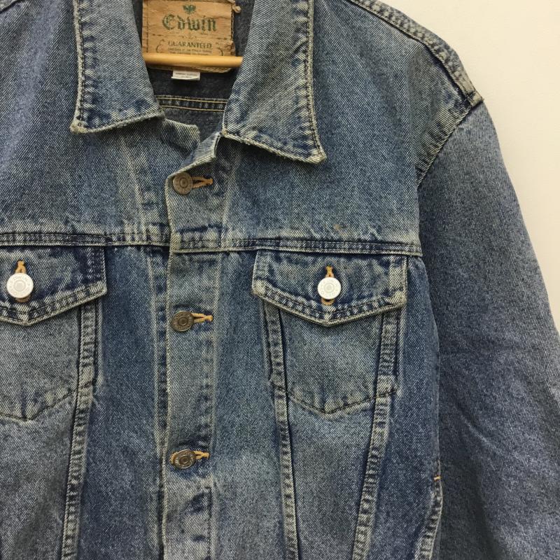 エドウィン EDWIN ジャケット、上着 ジャケット、ブレザー デニムジャケット L 無地 青 / ブルー /  メンズ USED 古着 中古 10135987