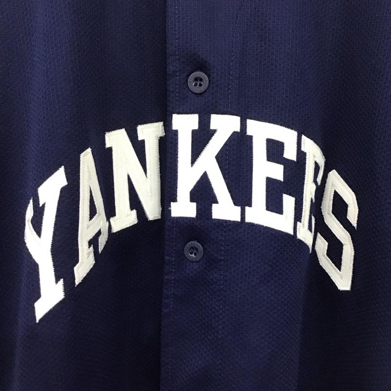 スターター STARTER シャツ、ブラウス 半袖 半袖シャツ スポーツウェア ユニフォーム L ロゴ、文字 紺 / ネイビー /  メンズ USED 古着 中古 10145364