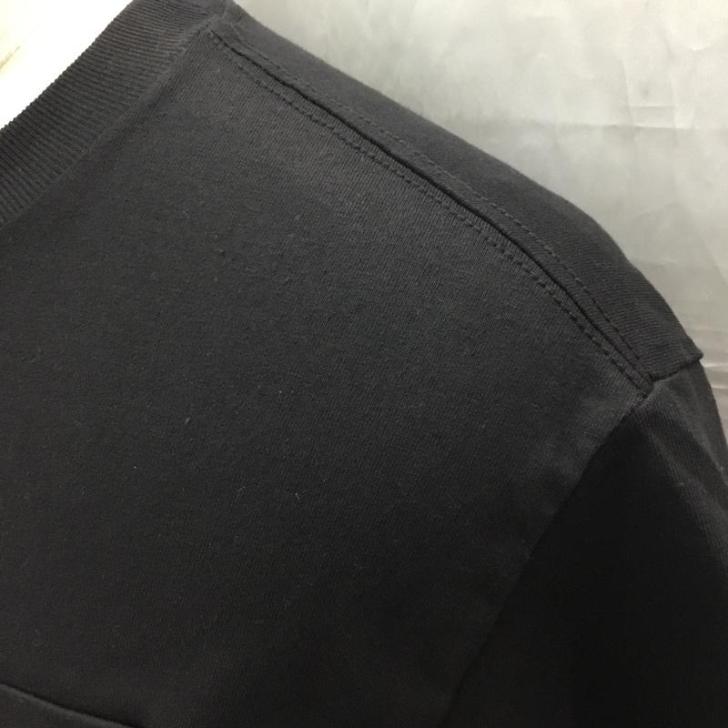 トゥデイエディション TODAY edition Tシャツ 半袖 半袖カットソー プリントTシャツ クルーネックカットソー M ロゴ、文字 黒 / ブラック /  メンズ USED 古着 中古 10112325