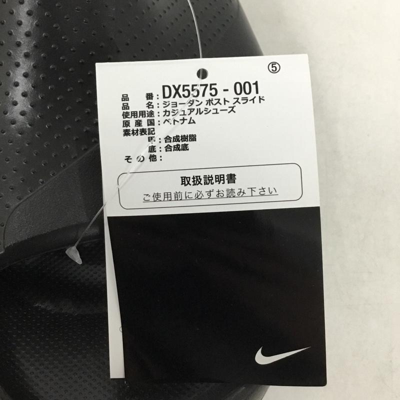 ナイキ NIKE サンダル サンダル DX5575 001 JORDAN ポスト スライド シャワーサンダル 箱有 28cm 28.0cm ワンポイント 黒 / ブラック /  メンズ USED 古着 中古 10141913