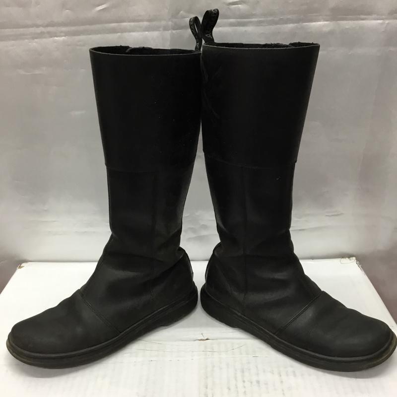 ドクターマーチン Dr.Martens ブーツ 一般 AW006 UK4 ロングブーツ サイドファスナー US：6 無地 黒 / ブラック /  レディース USED 古着 中古 10106873