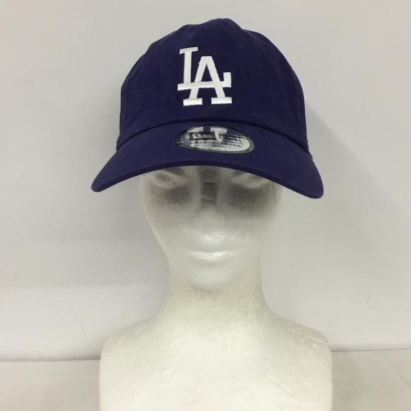 ニューエラ NEW ERA 帽子 キャップ LA ロサンゼルス ドジャース メジャーリーグ コットン ロゴ、文字 青 / ブルー /  メンズ USED 古着 中古 10132039