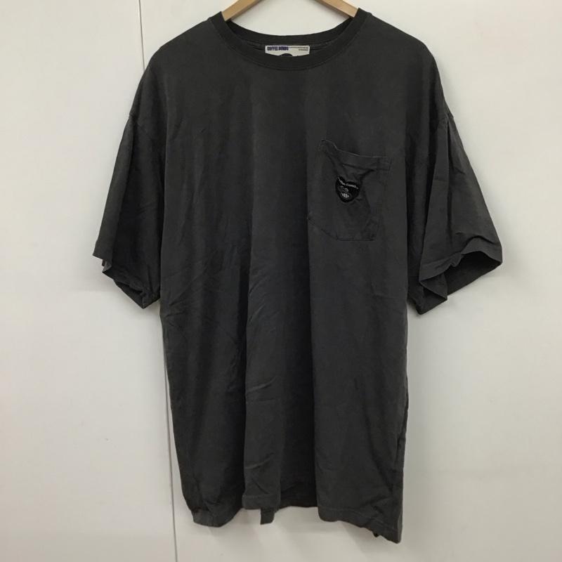 フリークスストア FREAK S STORE Tシャツ 半袖 半袖カットソー プリントTシャツ クルーネックカットソー XL ロゴ、文字 黒 / ブラック /  メンズ USED 古着 中古 10130362