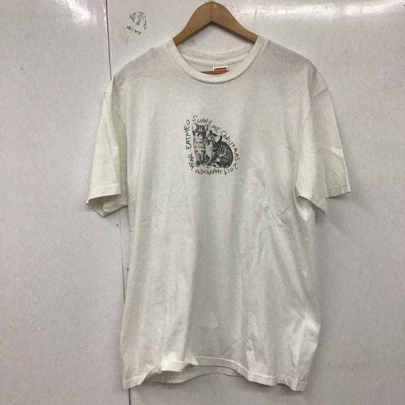シュプリーム Supreme Tシャツ 半袖 19AW EatMeTee プリントTシャツ L プリント 白 / ホワイト /  メンズ USED 古着 中古 10129620