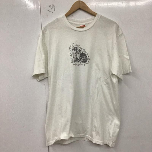 シュプリーム Supreme Tシャツ 半袖 19AW EatMeTee プリントTシャツ L プリント 白 / ホワイト /  メンズ USED 古着 中古 10129620