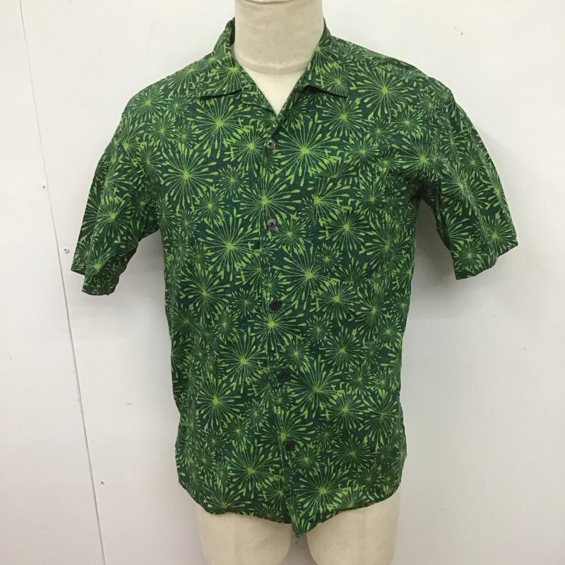 グリーンレーベルリラクシング green label relaxing シャツ、ブラウス 半袖 半袖シャツ 総柄シャツ ポケットシャツ S 総柄 緑 / グリーン /  メンズ USED 古着 中古 10126724