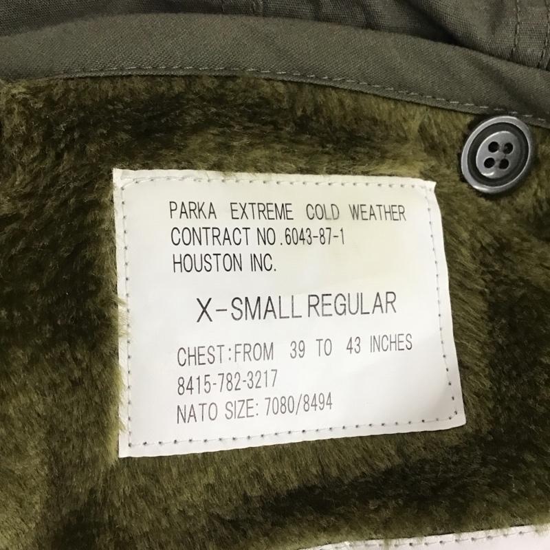 ヒューストン HOUSTON ジャケット、上着 ジャンパー、ブルゾン ジップアップジャケット アウター 古着 ロングジャケット XS 無地 カーキ / カーキ /  メンズ USED 古着 中古 10142565