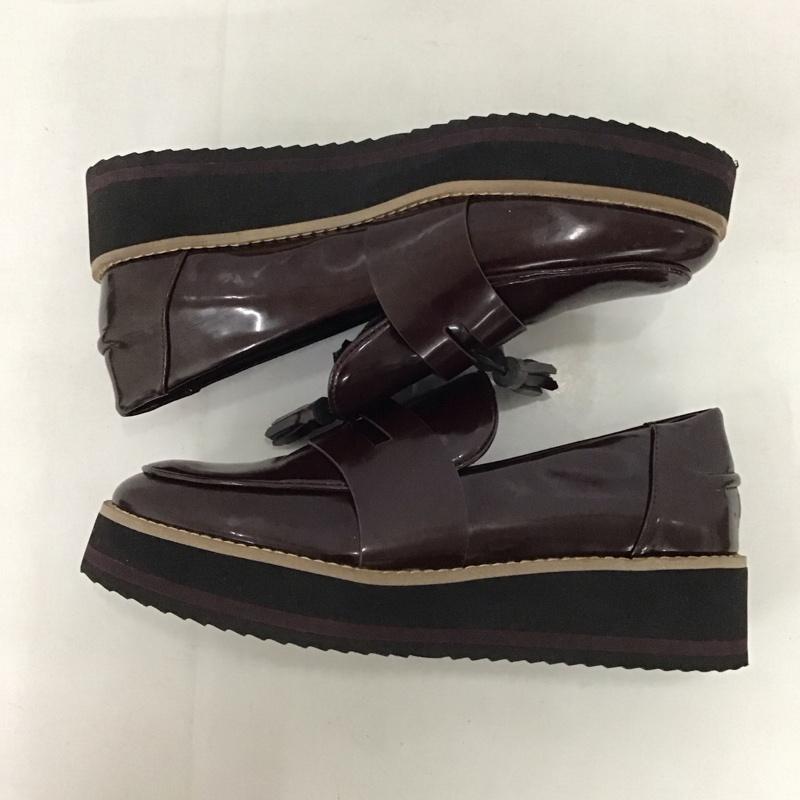 ザラ ZARA ローファー ローファー 1331 201 022 タッセル EU37 無地 茶 / ブラウン /  レディース USED 古着 中古 10135271