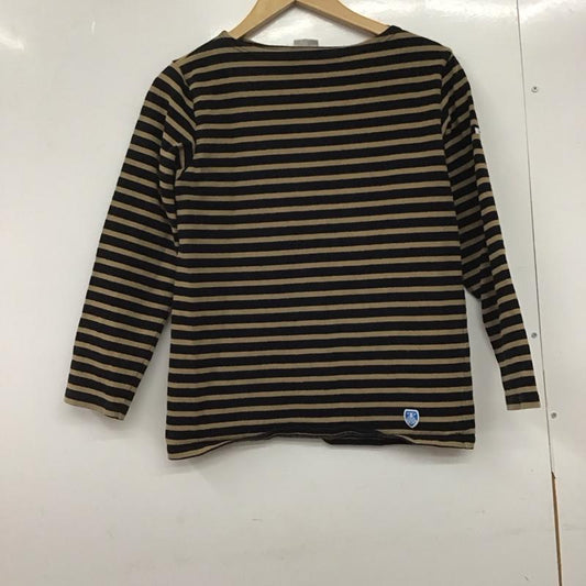 オーシバル ORCIVAL カットソー 長袖 長袖カットソー ボーダープリントカットソー ボーダー柄 黒 / ブラック /  レディース USED 古着 中古 10145125