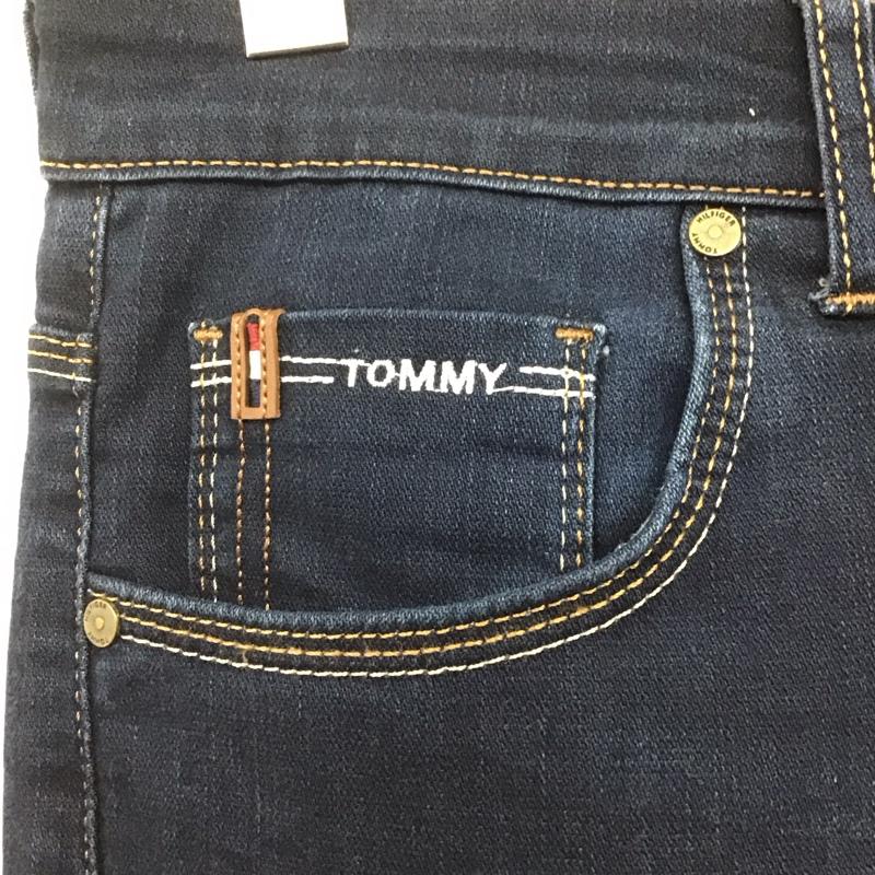 トミーヒルフィガー TOMMY HILFIGER パンツ デニム、ジーンズ デニムパンツ スリムパンツ ストレッチパンツ ジーンズ 33インチ 無地 インディゴ / インディゴ /  メンズ USED 古着 中古 10107689
