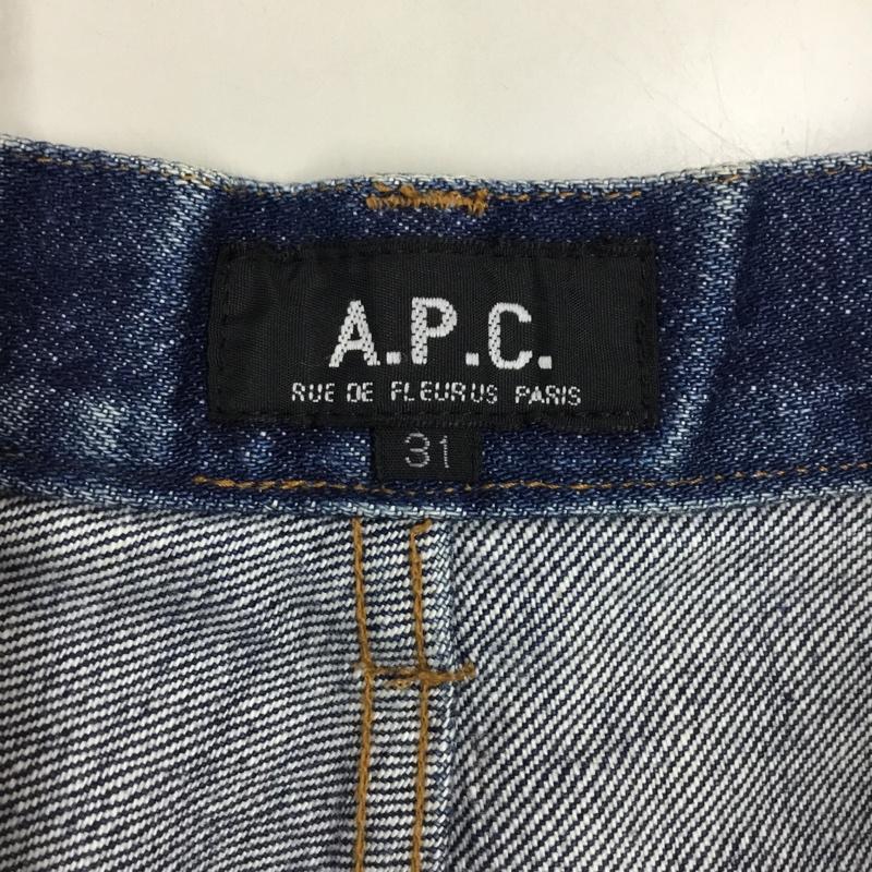 アーペーセー A.P.C. パンツ デニム、ジーンズ デニムパンツ ストレートパンツ ワイドパンツ カジュアルパンツ 31インチ 無地 インディゴ / インディゴ /  メンズ USED 古着 中古 10114843