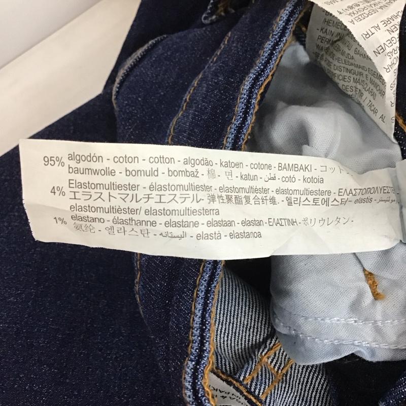 ザラ ZARA パンツ デニム、ジーンズ 7223 223 407 マムフィット ストレッチ 36 無地 青 / ブルー /  レディース USED 古着 中古 10112953