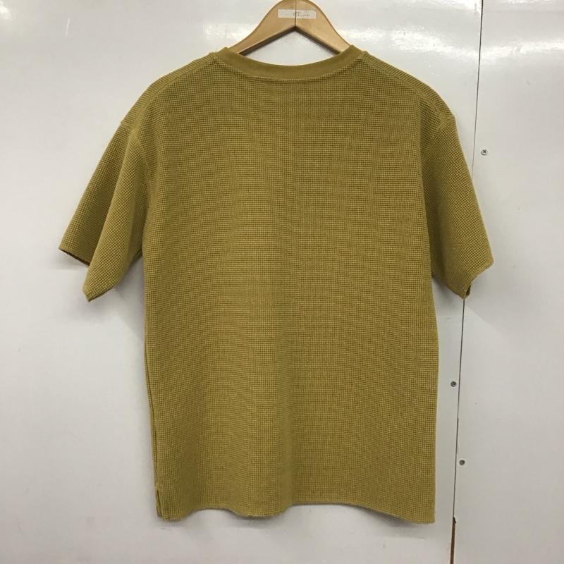 グローバルワーク GLOBAL WORK Tシャツ 半袖 半袖カットソー ワッフルTシャツ クルーネックカットソー S 無地 マスタード / マスタード /  メンズ USED 古着 中古 10143230
