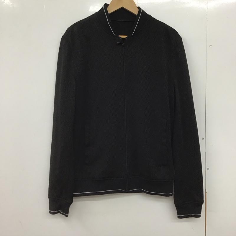 ザラ ZARA ジャケット、上着 ジャンパー、ブルゾン ジップアップジャケット ノーカラージャケット アウター M 無地 黒 / ブラック /  メンズ USED 古着 中古 10147859